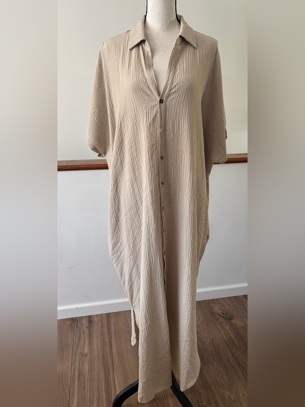 Show Me Your Mumu Buoy Maxi Button Front Shirt Dress